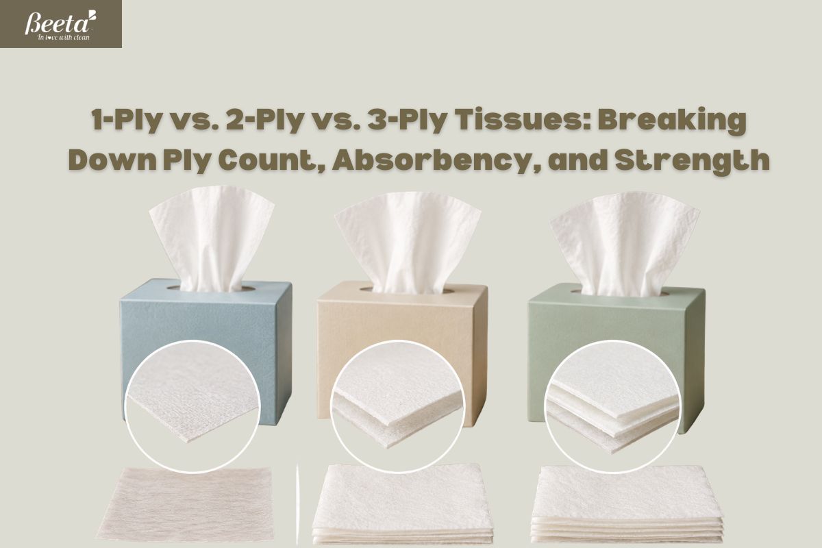 1-Ply vs. 2-Ply vs. 3-Ply Tissues: Breaking Down Ply Count, Absorbency, and Strength