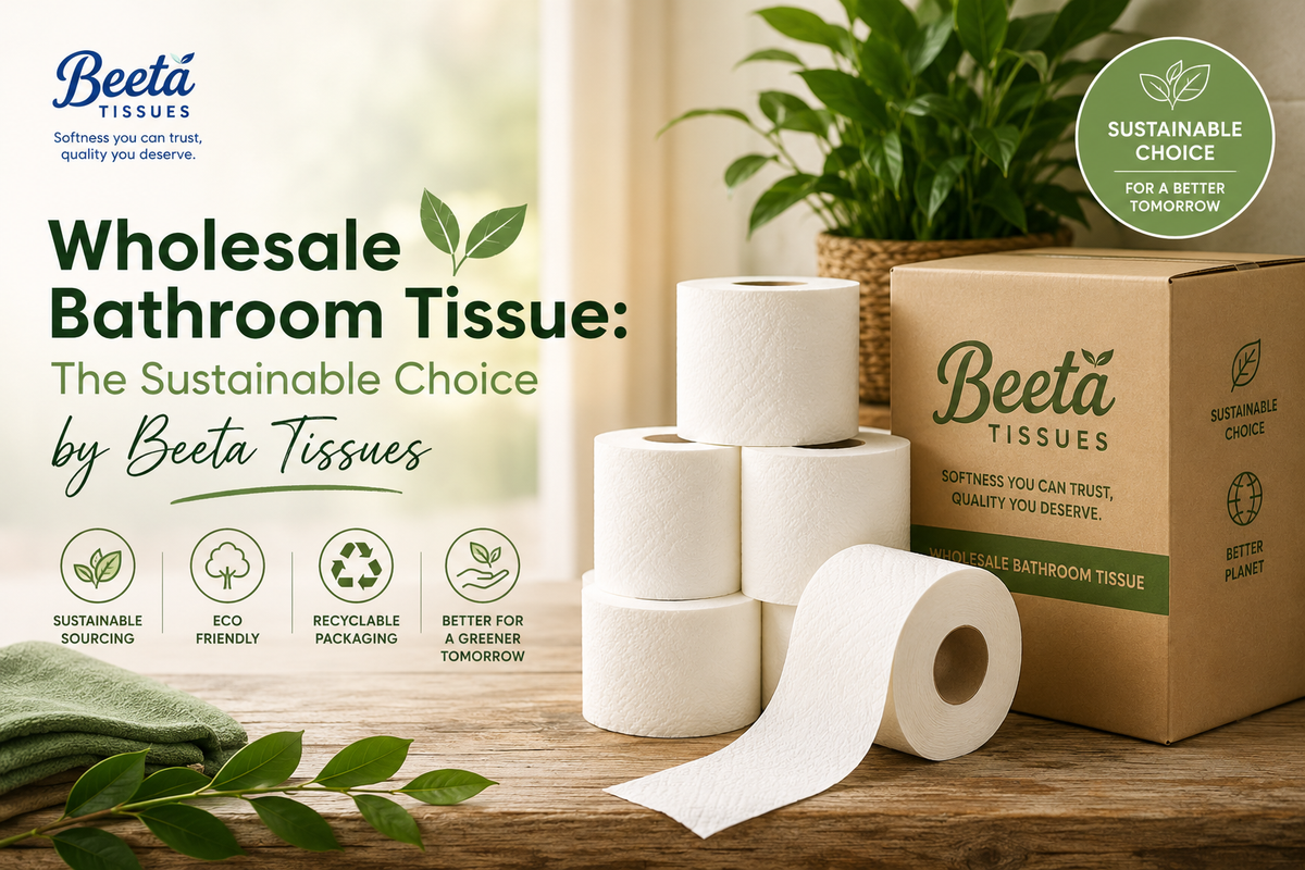 Wholesale Bathroom Tissue: The Sustainable Choice by Beeta Tissues