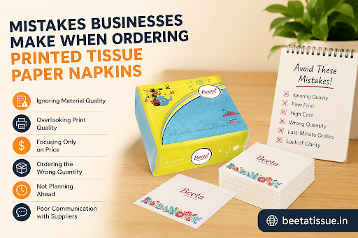 Mistakes Businesses Make When Ordering Printed Tissue Paper Napkins